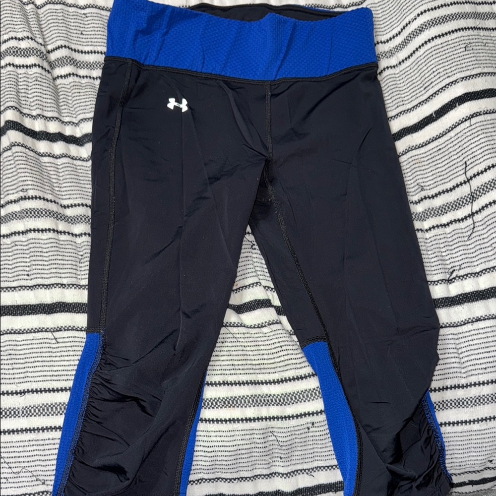 Under Armour Black and Blue Leggings